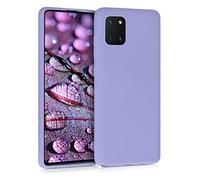 kwmobile Funda para Samsung Galaxy Note 10 Lite Carcasa - Ultrafina de TPU y Silicona con Bordes elevados anticaídas - Lavanda Pastel