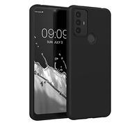 kwmobile Funda para TCL 30 E / 30 SE Carcasa - Ultrafina de TPU y Silicona con Bordes elevados anticaídas - Negro Mate