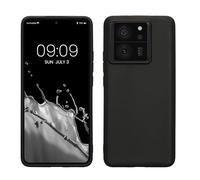 kwmobile Funda para Xiaomi 13T / 13T Pro Carcasa - Ultrafina de TPU y Silicona con Bordes elevados anticaídas - Negro Mate