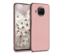 kwmobile Funda para Xiaomi Mi 10T Lite Carcasa - Case TPU y Silicona Ultrafino - Antigolpes con Bordes elevados - Apto Carga inalámbrica - Oro Rosa Metalizado