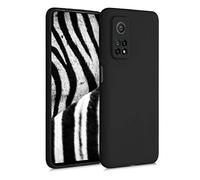 kwmobile Funda para Xiaomi Mi 10T / Mi 10T Pro Carcasa - Ultrafina de TPU y Silicona con Bordes elevados anticaídas - Negro Mate