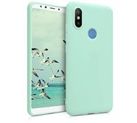 kwmobile Funda para Xiaomi Mi 6X / Mi A2 Carcasa - Ultrafina de TPU y Silicona con Bordes elevados anticaídas - Menta Mate