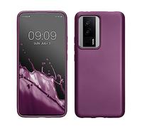kwmobile Funda para Xiaomi Poco F5 Pro 5G Carcasa - Case TPU y Silicona Ultrafino - Antigolpes con Bordes elevados - Apto Carga inalámbrica - Lavanda Metalizado