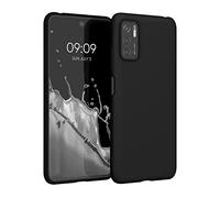 kwmobile Funda para Xiaomi Poco M3 Pro 5G Carcasa - Ultrafina de TPU y Silicona con Bordes elevados anticaídas - Negro Mate