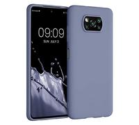 kwmobile Funda para Xiaomi Poco X3 NFC/Poco X3 Pro Carcasa - Ultrafina de TPU y Silicona con Bordes elevados anticaídas - Gris Lavanda Mate