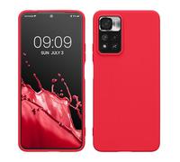 kwmobile Funda para Xiaomi Redmi Note 11 Pro+ 5G / Note 11 Pro Plus 5G Carcasa - Ultrafina de TPU y Silicona con Bordes elevados anticaídas - Rosa neón