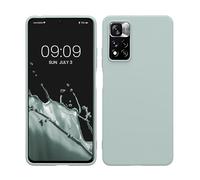 kwmobile Funda para Xiaomi Redmi Note 11 Pro/Note 11 Pro (5G) / Note 12 Pro (4G) Carcasa - Ultrafina de TPU y Silicona con Bordes elevados anticaídas - Menta Cool