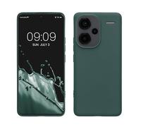 kwmobile Funda para Xiaomi Redmi Note 13 Pro+ 5G / Redmi Note 13 Pro Plus 5G Carcasa - Ultrafina de TPU y Silicona con Bordes elevados anticaídas - Azul Verdoso