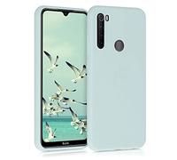 kwmobile Funda para Xiaomi Redmi Note 8T Carcasa - Ultrafina de TPU y Silicona con Bordes elevados anticaídas - Menta Cool