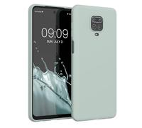 kwmobile Funda para Xiaomi Redmi Note 9S / 9 Pro / 9 Pro MAX Carcasa - Ultrafina de TPU y Silicona con Bordes elevados anticaídas - Menta Cool