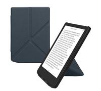 kwmobile - Funda plegable Origami compatible con Pocketbook Verse/PRO/Color/Vivlio Light Cover - Funda magnética de piel sintética con soporte - Azul oscuro