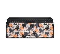 kwmobile Funda Protectora para Teclado PC Logitech MX Keys Wireless - Cubierta para Keyboard Antipolvo Suciedad Huellas Dactilares Salpicaduras - Gatitos