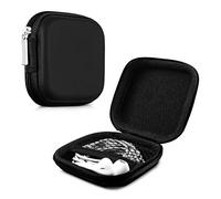 kwmobile Funda Protectora rígida Compatible con Auriculares In-Ear - Estuche Protector Duro para audífonos en Negro