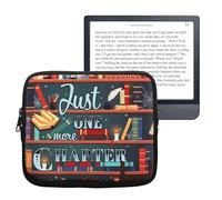 kwmobile Funda Universal para e-Book - Estuche de Neopreno con Cierre de Cremallera para e-Reader - Carcasa en Multicolor