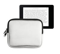 kwmobile Funda Universal para e-Book - Estuche de Neopreno con Cierre de Cremallera para e-Reader - Carcasa en Plata