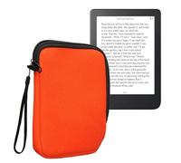 kwmobile Funda Universal para E-Book - Estuche de Tela de Lona con Cierre de Cremallera para Libro Electrónico de 7 Pulgadas - Bolsa Protectora para Ebook con Correa de Mano