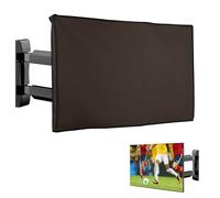 kwmobile Fundas para TV Exterior de 43" TV - Funda TV Exterior para Aire Libre - Cubierta Impermeable para Televisión - Protector Antipolvo - chocolate