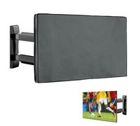 kwmobile Fundas para TV Exterior de 55" TV - Funda TV Exterior para Aire Libre - Cubierta Impermeable para Televisión - Protector Antipolvo - gris