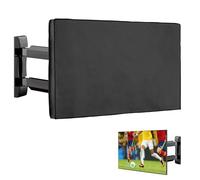 kwmobile Fundas para TV Exterior de 55" TV - Funda TV Exterior para Aire Libre - Cubierta Impermeable para Televisión - Protector Antipolvo - negro