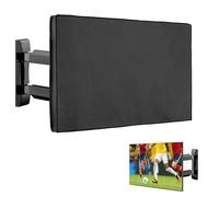 kwmobile Fundas para TV Exterior de 75" TV - Funda TV Exterior para Aire Libre - Cubierta Impermeable para Televisión - Protector Antipolvo - negro