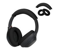 kwmobile Juego de Fundas de Silicona para Auriculares de Diadema y Almohadillas compatibles con Sony WH-1000XM4 / WH-1000XM3 - Fundas - Negro