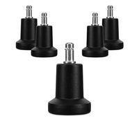 kwmobile Navaris 5X Base para Patas de sillas - Pies de Repuesto para Silla giratoria de Oficina - Recambio para Pata de butaca - Tacos con Perno de Ø 10 MM