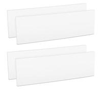 kwmobile Parachoques para Garaje - 4X Protector de Pared Esquina y columnas de Parking - Protectores paragolpes de Espuma - 40 x 12 x 1.5 CM Blanco