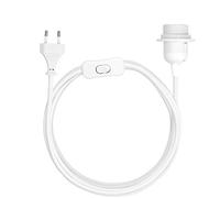 kwmobile Portalámparas E27 con interruptor - Casquillo con cable de 5 M - Portalámpara con enchufe - Base de lámpara con adaptador para bombilla