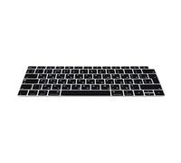 kwmobile Protector Compatible con Apple MacBook Air 13" 2018 2019 2020 A1932 - Cubierta para Teclado Ruso QWERTY - Negro