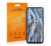 kwmobile Protector Compatible con Google Pixel 4a Protector de Pantalla - 3X película Transparente Protectora de Pantalla antiarañazos