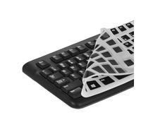 kwmobile Protector Compatible con Logitech K120 - Cubierta para Teclado inglés US QWERTY - Negro