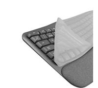 kwmobile Protector Compatible con Logitech Wave Keys - Cubierta para Teclado inglés US QWERTY - Transparente