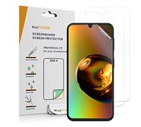 kwmobile Protector Compatible con Samsung Galaxy A34 5G Protector de Pantalla - 3X película Transparente Protectora de Pantalla antiarañazos