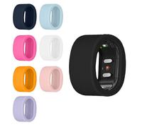 kwmobile Protector de Silicona Compatible con RingConn Gen 2 SmartRing - M Size 9 10 11 Funda - Set 8X Protector de Silicona para Anillo Inteligente Smart Ring - Multicolor