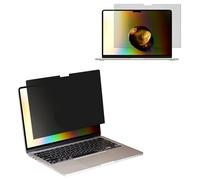 kwmobile Protector Pantalla Filtro Privacidad Compatible con Apple MacBook Air 13" 2018 2019 2020 A1932 - para Teletrabajar en Aeropuerto Tren - Bloquea Luz Azul - Montaje Fijo o Temporal