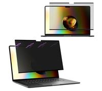 kwmobile Protector Pantalla Filtro Privacidad Compatible con Apple Macbook Air 13 M4 2025 A3240 - para Teletrabajar en Aeropuerto Tren - Bloquea Luz Azul - Cómodo Montaje Magnético