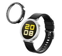 kwmobile Protector Reloj Inteligente Compatible con Huawei Watch GT5 41mm / Watch GT4 41mm Protector Pantalla Reloj - 2X Carcasa Antigolpes para Esfera Smartwatch - Transparente/Negro