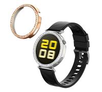 kwmobile Protector Reloj Inteligente Compatible con Huawei Watch GT5 41mm / Watch GT4 41mm Protector Pantalla Reloj - 2X Carcasa Antigolpes para Esfera Smartwatch - Plata/Oro Rosa