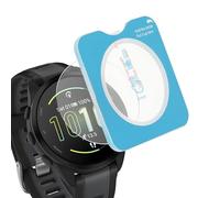 kwmobile Protectores de Pantalla Compatibles con Garmin Forerunner 165 / Forerunner 165 Music - Set 2X Cristal Templado Transparente para Smartwatch con Pack de Instalación Sencilla