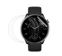 kwmobile Protectores de pantalla compatibles con Huami Amazfit GTR Mini - Set de 3x protector de TPU transparente