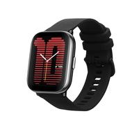 kwmobile Pulsera compatible con 20mm Amazfit Active 2/2 Square/Active Edge/Bip 3 / GTS 3 4 correa - 1x Correas de silicona flexible - Tamaño ajustable - negro