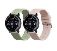 kwmobile Pulsera Compatible con 22mm Smartwatch Strap (Universal) Correa - 2X Correas de Silicona Flexible - Tamaño Ajustable