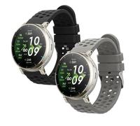kwmobile Pulsera compatible con Amazfit Active3 Premium correa - 2x Correas de silicona flexible - Tamaño ajustable