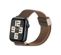 kwmobile Pulsera compatible con Apple Watch SE 40mm iWatch 9/8/7/6/5/4/3 40mm correa - Correa de Nailon Trenzado con Cierre de Imán - Tamaño ajustable - beige