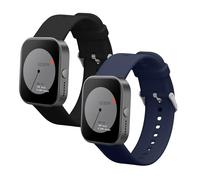 kwmobile Pulsera compatible con CMF Watch Pro 2 / Watch Pro 1 correa - 2x Correas de silicona flexible - Tamaño ajustable