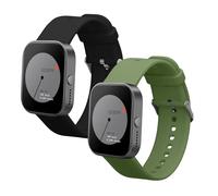 kwmobile Pulsera compatible con CMF Watch Pro 2 / Watch Pro 1 correa - 2x Correas de silicona flexible - Tamaño ajustable