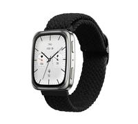 kwmobile Pulsera compatible con Garmin 20mm Amazfit Active 2 Sqaure/Amazfit Active 2 - Correa de nylon para fitness tracker - negro