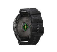 kwmobile Pulsera compatible con Garmin 22mm Fenix 8 47mm / Tactix 8 47mm / Instinct 45mm / Epix - Correa para Smartwatch de Nailon de Secado Rápido - Diseño de Fácil Instalación - negro