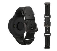 kwmobile Pulsera compatible con Garmin 22mm Fenix 8 47mm / Tactix 8 47mm / Instinct 45mm / Epix - Correa Trenzada de Cuero PU y Nailon para Smartwatch - Tamaño ajustable