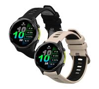 kwmobile Pulsera compatible con Garmin Forerunner 970 / Forerunner 570 47mm / Venu 3 correa - 2x Correas de silicona flexible - Tamaño ajustable